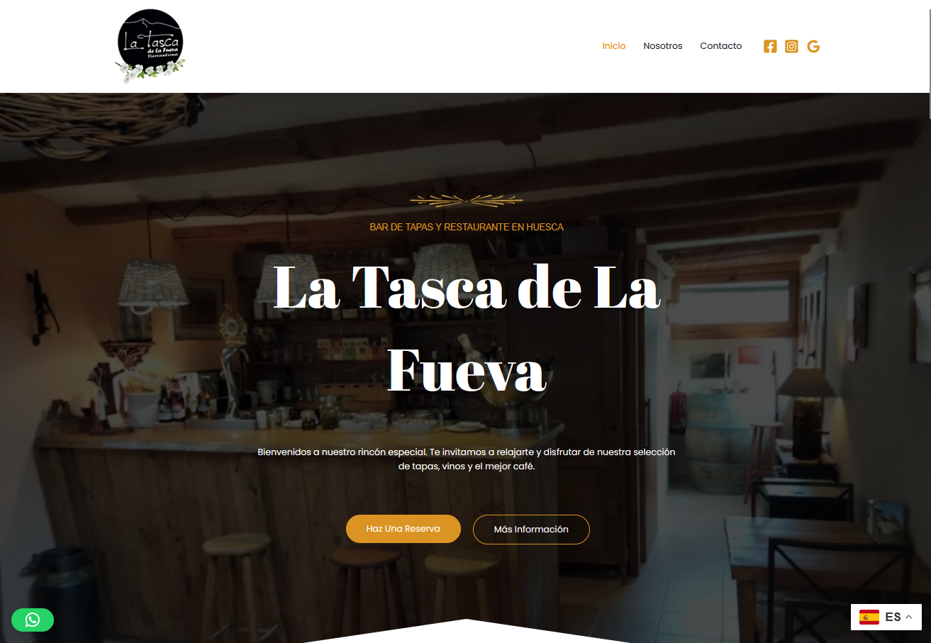 Sitio Web - La Tasca de la Hueva